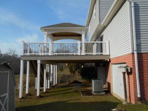 Timbertech PVC Slate Gray deck with Pavilion &#8211; Lancaster PA