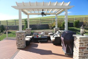 pergola, vinyl pergola, decks with pergolas